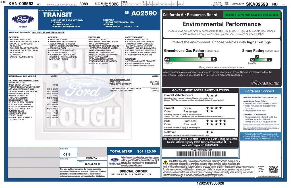 ford transit passenger van 2025 1FBAX2C8XSKA02590 image ford transit passenger van 2025 1FBAX2C8XSKA02590 image